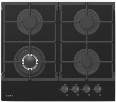 Газовая варочная панель Evelux HEG 675 BG