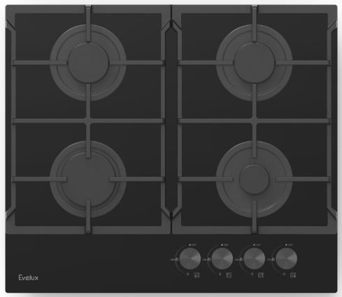 Газовая варочная панель Evelux HEG 615 BG