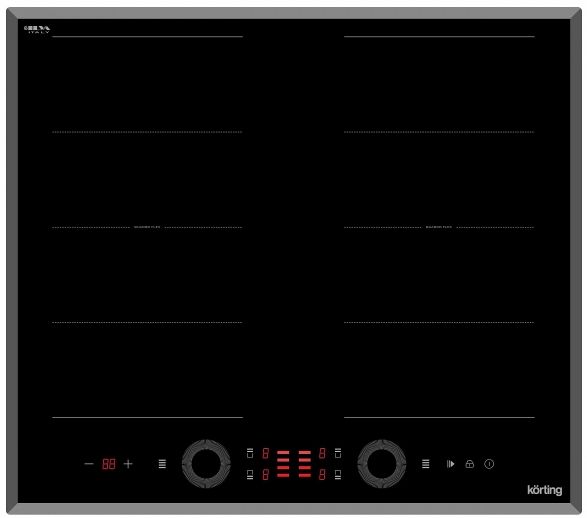 Индукционная варочная панель Korting HIB 68700 B Quadro