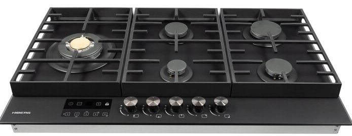 Газовая варочная панель Hiberg VM 9255 B