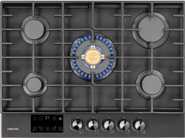 Газовая варочная панель Hiberg VM 7255 B
