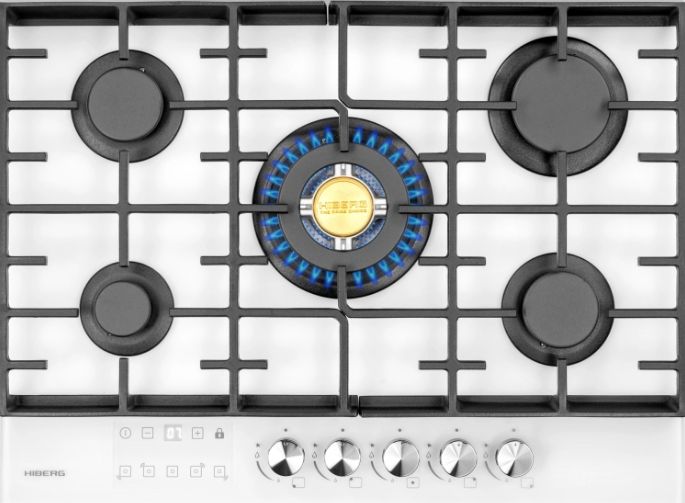 Газовая варочная панель Hiberg VM 7255 W