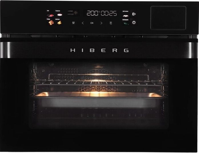 Компактный духовой шкаф Hiberg S-VMF 5515 B SMART