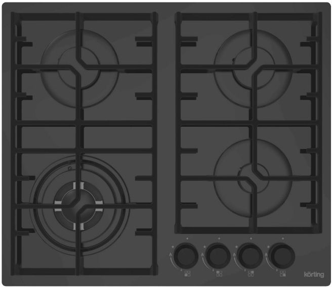 Газовая варочная панель Korting HGG 6451 CTN