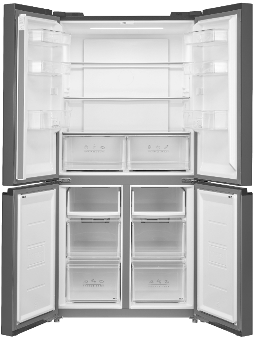 Многокамерный холодильник Korting KNFM 84177 GN