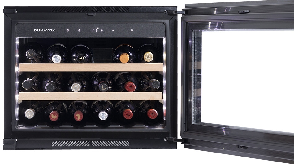 Встраиваемый винный шкаф Dunavox DAVS-18.46SS
