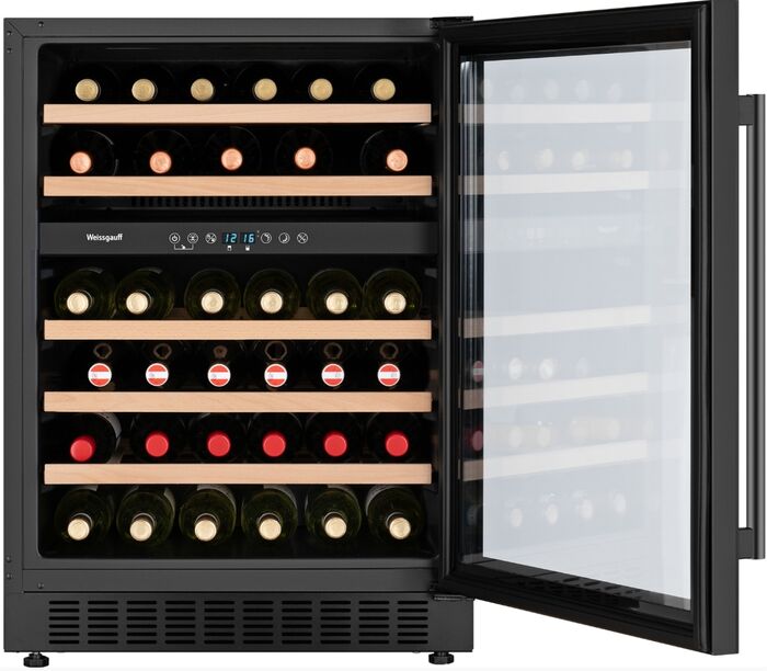 Встраиваемый винный шкаф Weissgauff WWC-46 DB DualZone