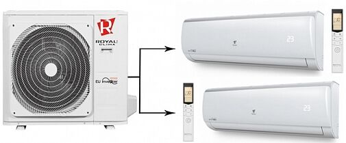 Мульти сплит-система Royal Clima 2DFM-14HN/OUT/RCI-GLD07HN*2шт