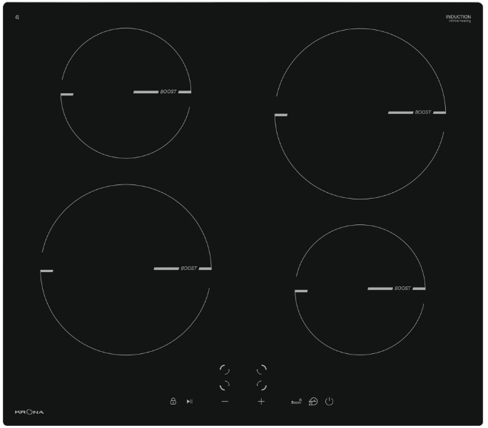 Индукционная варочная поверхность Krona MAGIER 60 BL 4BTK