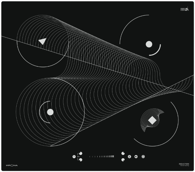 Индукционная варочная поверхность Krona MERIDIANA 60 BL