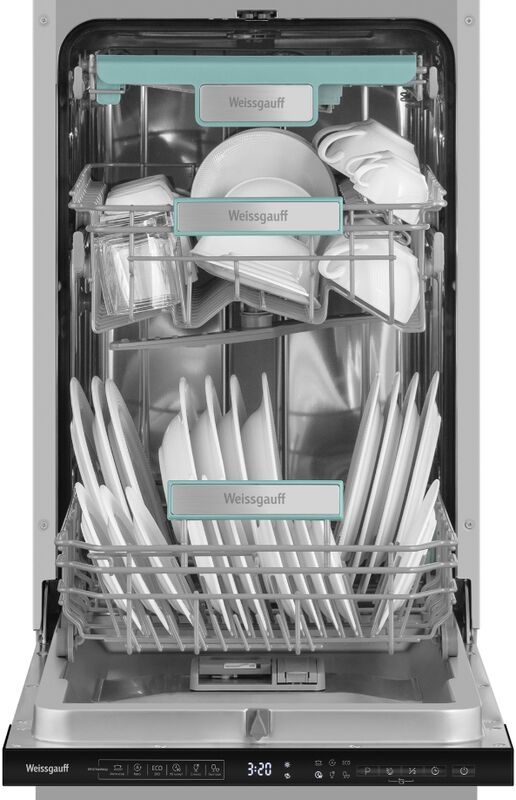 Встраиваемая посудомоечная машина Weissgauff BDW 4535 D Inverter Autoopen Timer Floor