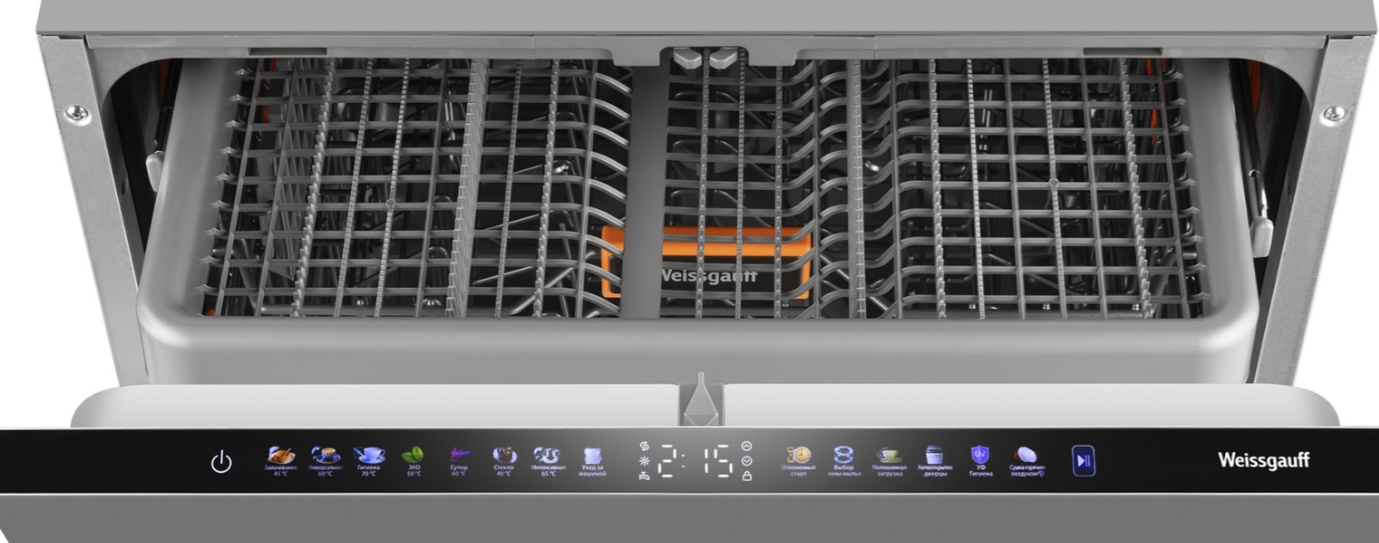 Встраиваемая посудомоечная машина Weissgauff BDW 6138 Touch Inverter Autoopen Timer Floor