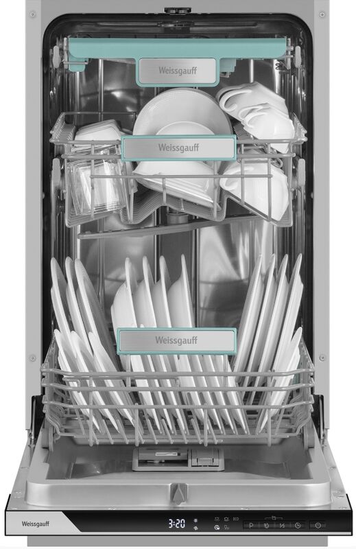 Встраиваемая посудомоечная машина Weissgauff BDW 4535 Autoopen Timer Floor