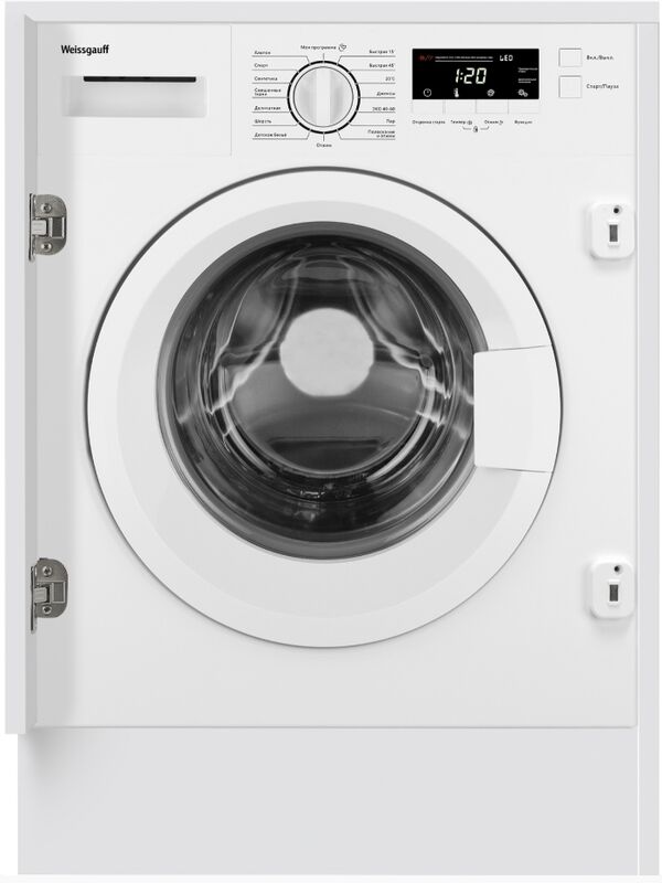 Встраиваемая стиральная машина Weissgauff WMI 6147 Inverter Steam
