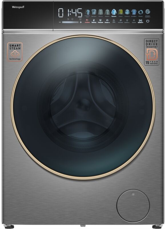 Стирально-сушильная машина Weissgauff WMD 58411 Direct Drive Inverter Premium Steam Steel