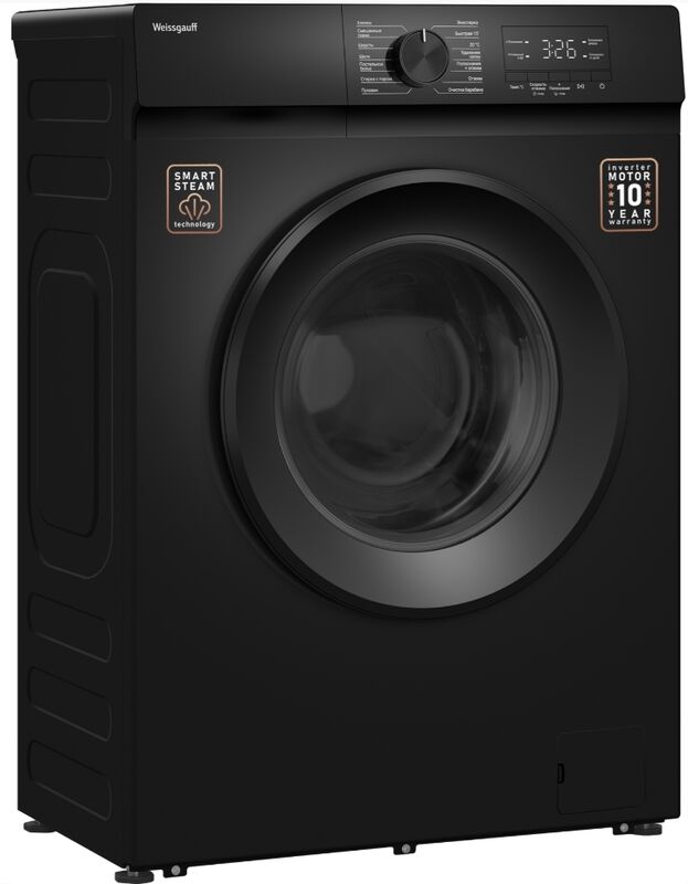 Стиральная машина Weissgauff WM 39106 Inverter Steam Black