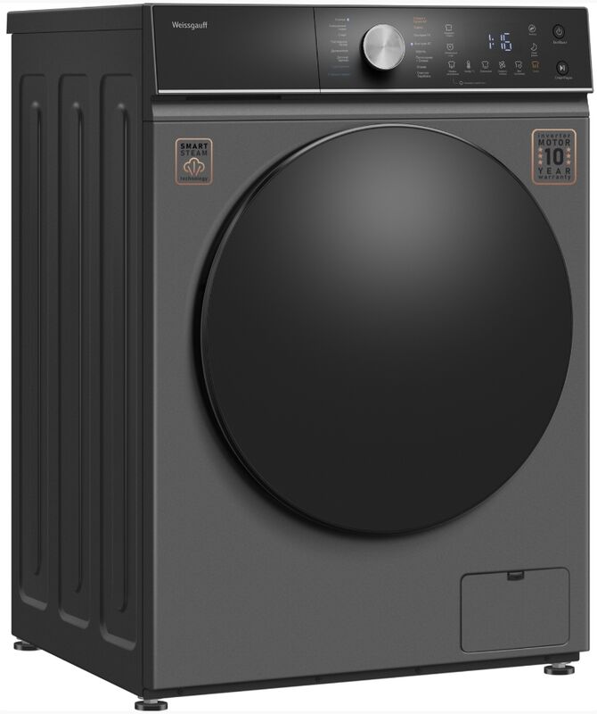 Стирально-сушильная машина Weissgauff WMD 61211 D Inverter Steam Deep Grey