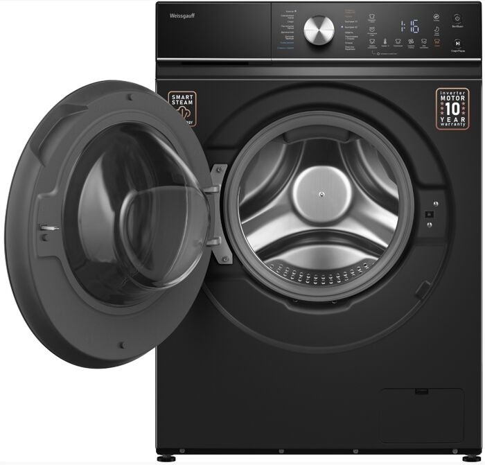 Стирально-сушильная машина Weissgauff WMD 61211 D Inverter Steam Matt Black