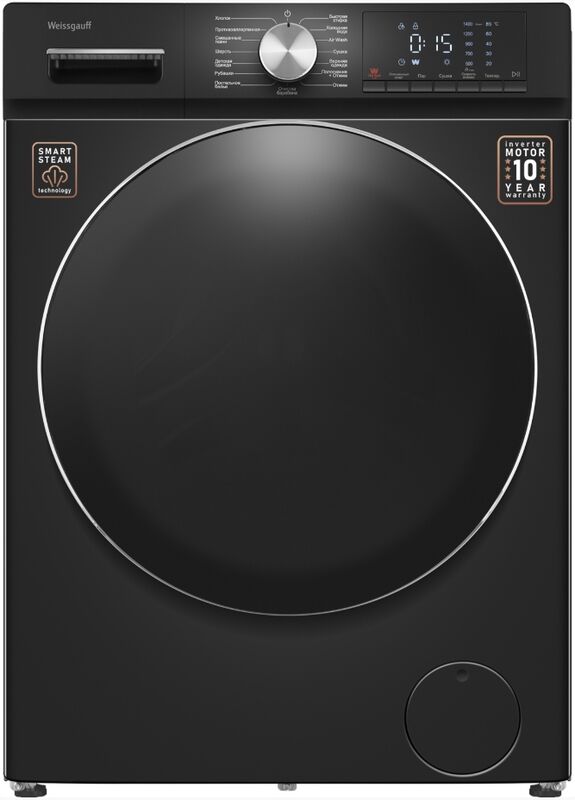 Стирально-сушильная машина Weissgauff WMD 4148 D Black