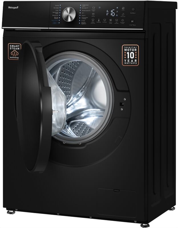 Стиральная машина Weissgauff WM 47147 DC Inverter Steam Black