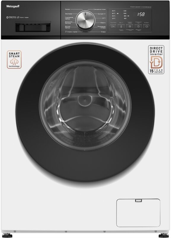 Стиральная машина Weissgauff WM 45127 Direct Drive Inverter Steam