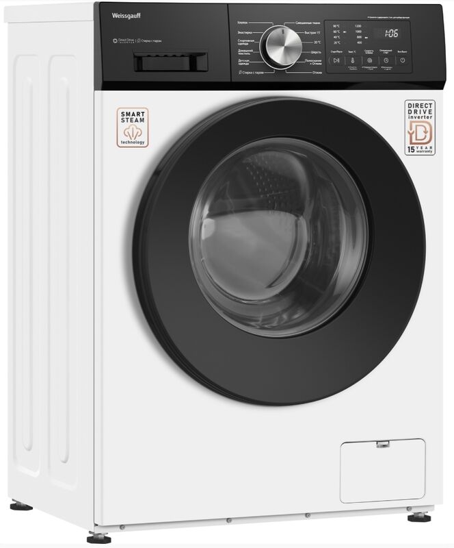Стиральная машина Weissgauff WM 45127 Direct Drive Inverter Steam