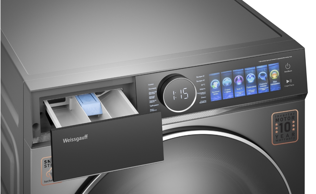 Cтиральная машина Weissgauff WM 778 Color Touch Inverter Steam