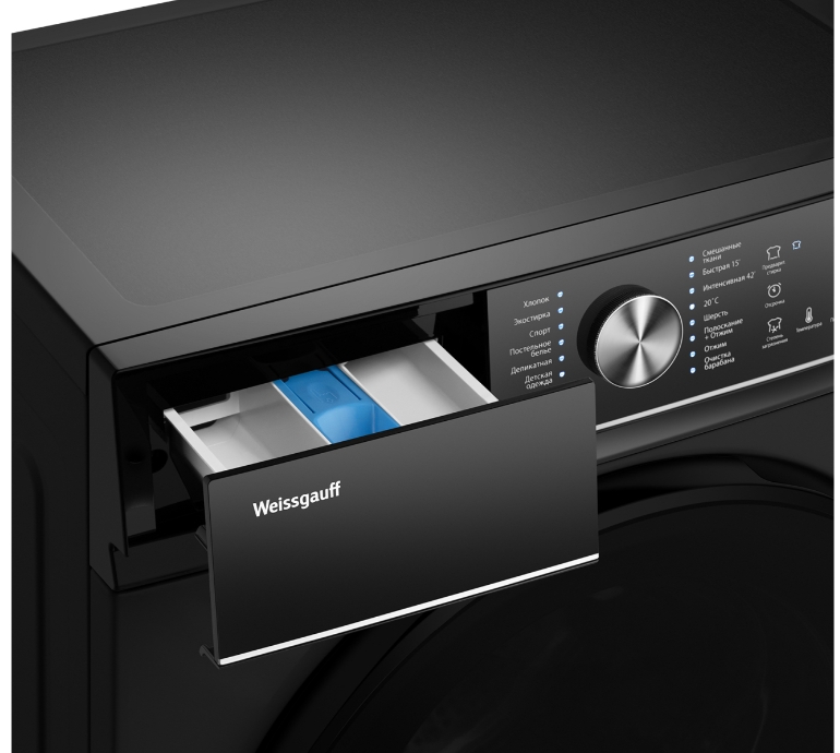 Стиральная машина Weissgauff WM 47148 DC Inverter Steam Black