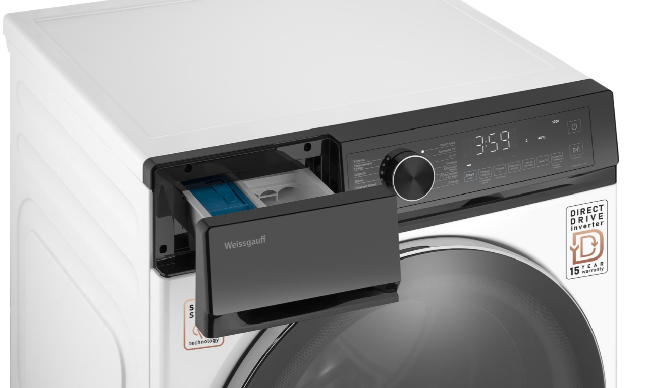 Стиральная машина Weissgauff WM 60212 Direct Drive Inverter Steam