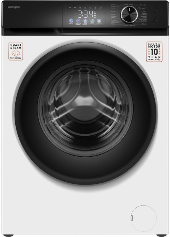Стиральная машина Weissgauff WM 45128 Inverter Steam Color Touch