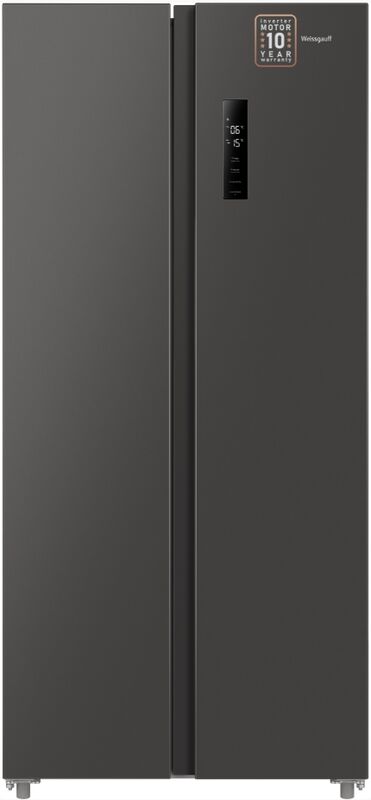 Холодильник Side-by-Side Weissgauff WSBS 500 Inverter NoFrost Dark Grey