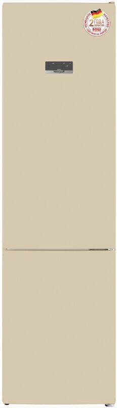 Двухкамерный холодильник Weissgauff WRK 2010 D Inverter NoFrost Beige Soft Close