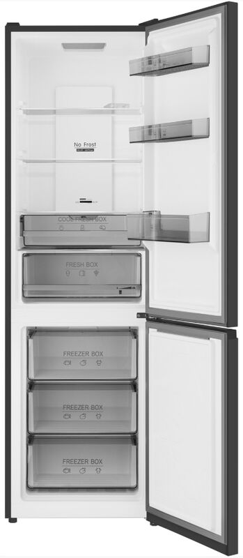 Двухкамерный холодильник Weissgauff WRK 2000 Total NoFrost Inverter Dark Grey