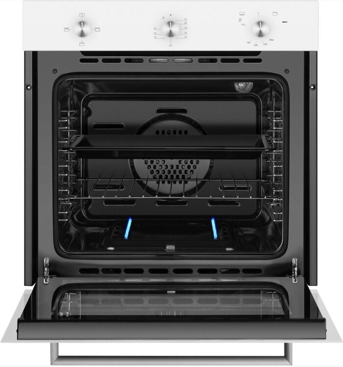 Газовый духовой шкаф Weissgauff WGO 702 White Glass