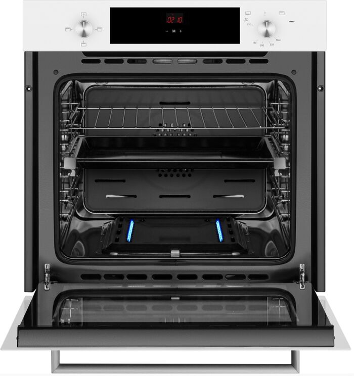 Газовый духовой шкаф Weissgauff WGO 702 D White Glass