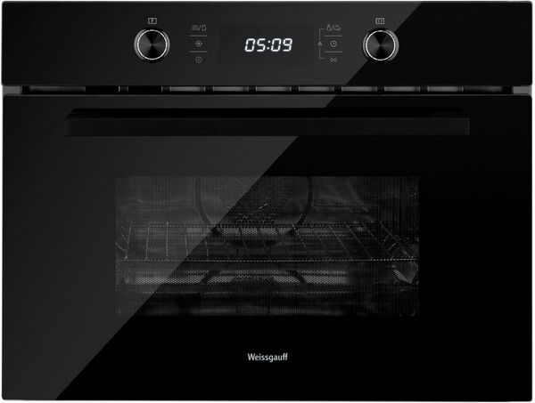 Компактный духовой шкаф Weissgauff OE 449 PDB Black Edition