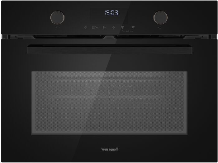 Компактный духовой шкаф Weissgauff OE 4551 DB Black Edition