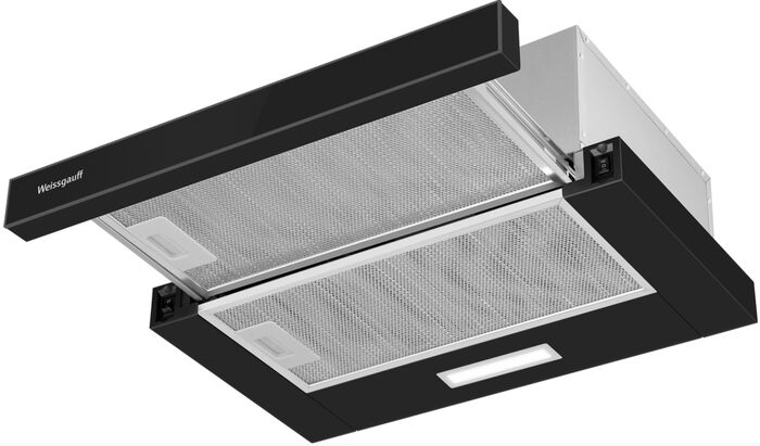 Телескопическая вытяжка Weissgauff TEL 500 Black Glass