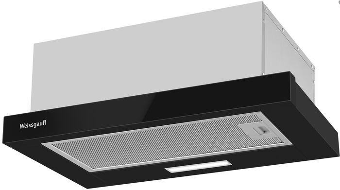 Телескопическая вытяжка Weissgauff TEL 500 Black Glass