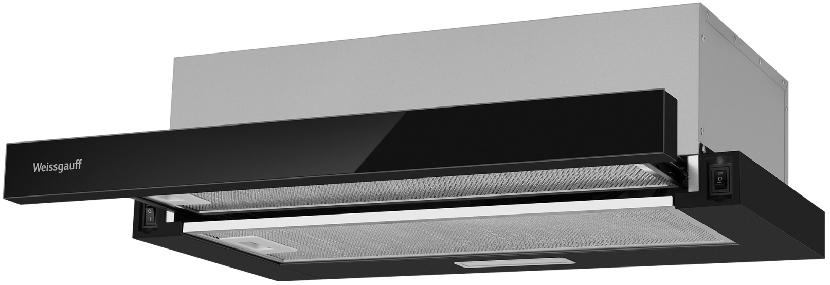 Телескопическая вытяжка Weissgauff TEL 500 Black Glass