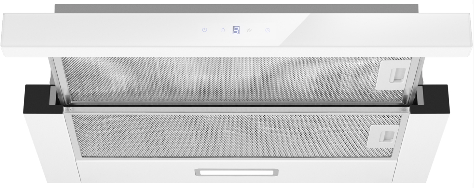 Телескопическая вытяжка Weissgauff TEL 600 2M Touch White Glass