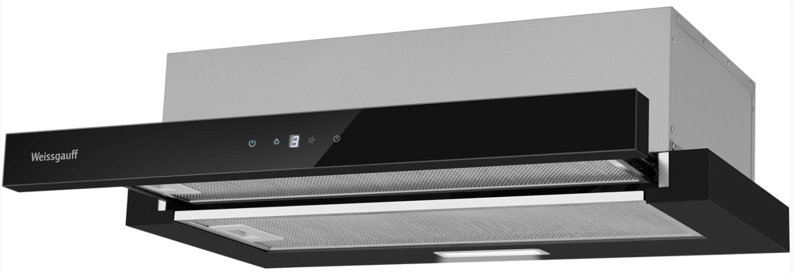 Телескопическая вытяжка Weissgauff TEL 600 TC BL