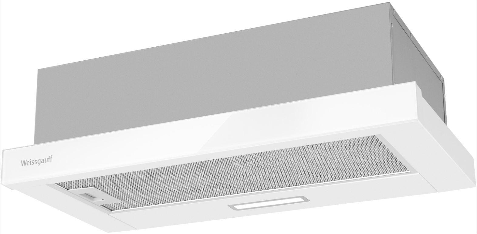 Телескопическая вытяжка Weissgauff TEL 600 2M White Glass