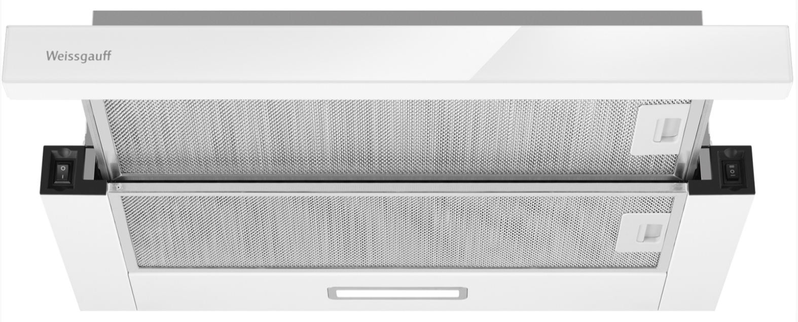 Телескопическая вытяжка Weissgauff TEL 600 2M White Glass