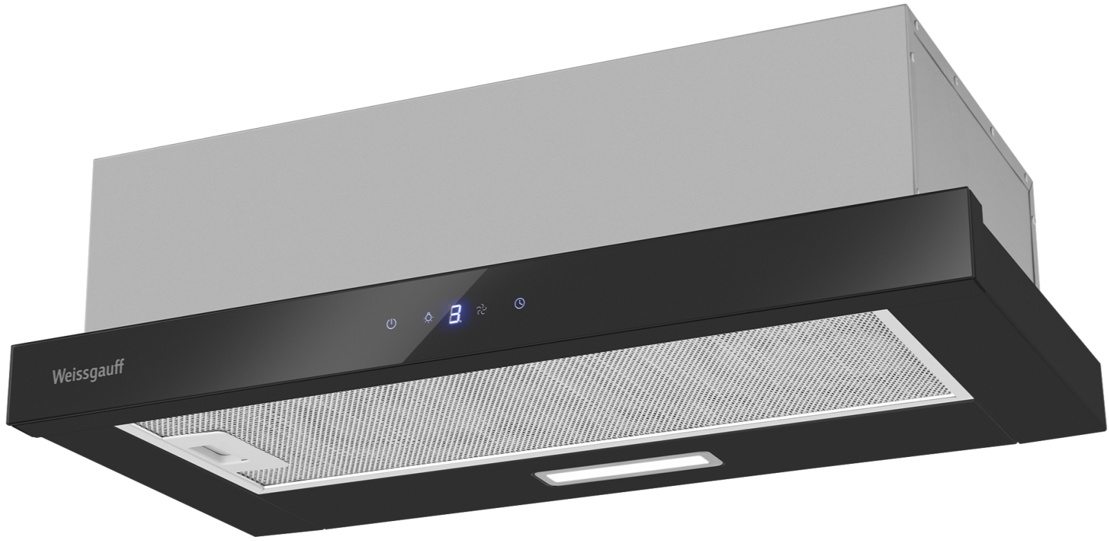 Телескопическая вытяжка Weissgauff TEL 600 2M Touch Black Glass