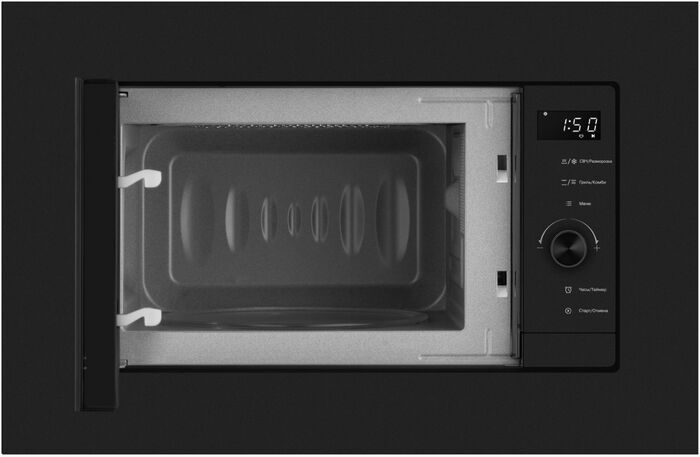 Встраиваемая микроволновая печь Weissgauff HMT-620 BG Grill Matt Edition