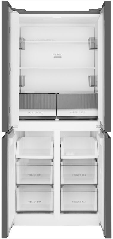 Многокамерный холодильник Weissgauff WCD 450 Dark Grey NoFrost Inverter