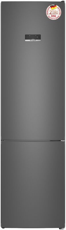 Двухкамерный холодильник Weissgauff WRK 2010 D Inverter NoFrost Dark Grey Soft Close
