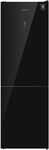 Двухкамерный холодильник Weissgauff WRK 185 Total NoFrost Inverter Black Glass
