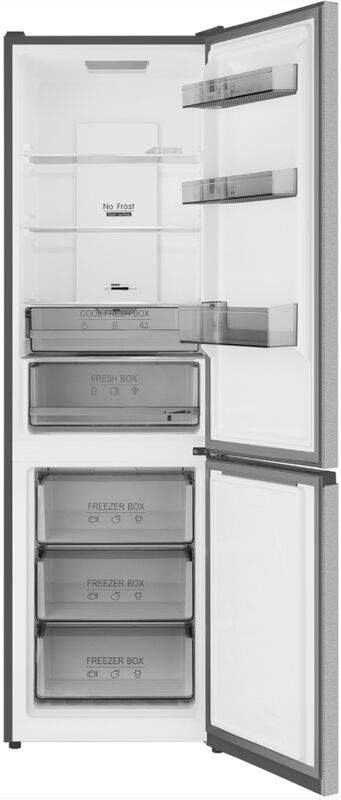 Двухкамерный холодильник Weissgauff WRK 2000 Total NoFrost Inverter Inox